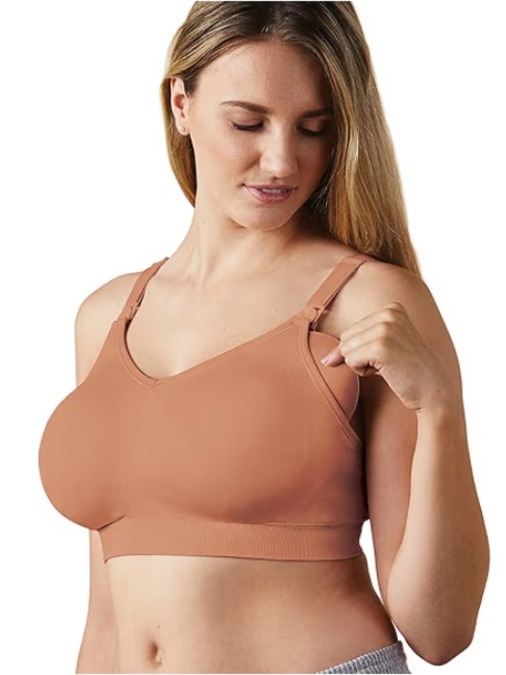 Bravado Designs Body Silk Seamless Wireless Full Cup Maternity nursing bra L